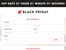 Tablet Screenshot of blackfriday.it